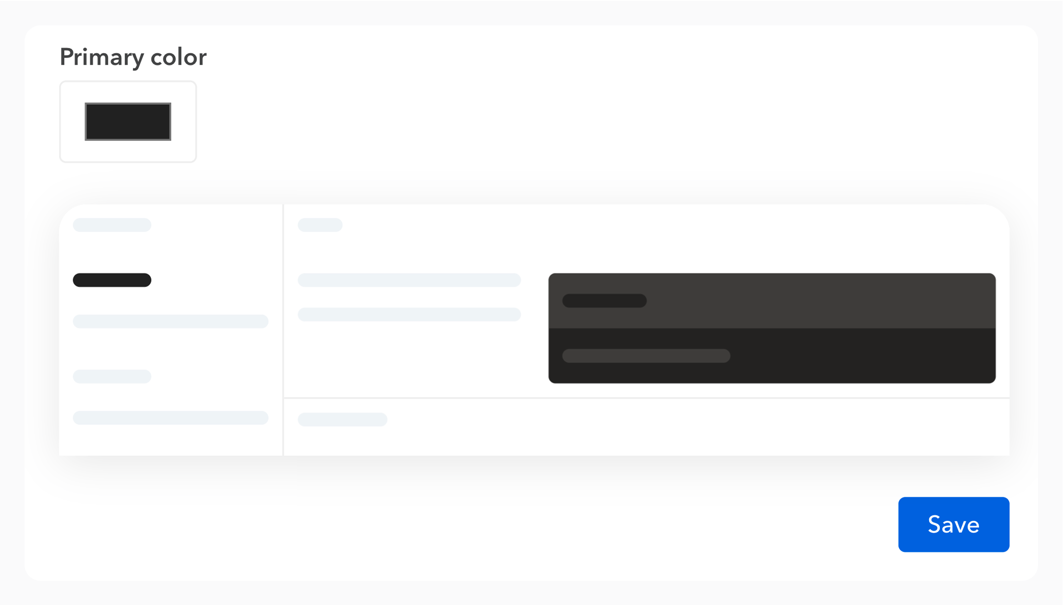Light mode color settings